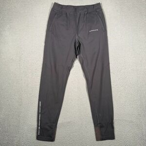Alphalete Pants Mens Large Gray Elastic Waist Drawstring Workout Gym Jogger Logo